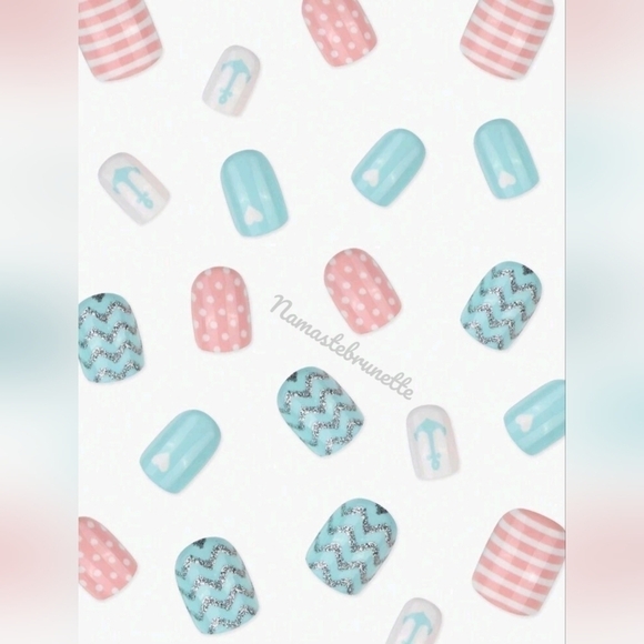 2/$16 Hearts Polka-dots Stripes Press On Nails - Picture 5 of 13